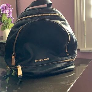 Michael Kors Black Rea Backpack